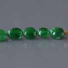 4mm Tsavorite Garnet Beads – Smooth Oval Natural Gemstone - 8 pcs