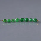 4mm Tsavorite Garnet Beads – Smooth Oval Natural Gemstone - 8 pcs
