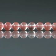 4mm Watermelon Quartz Beads - Smooth Round Natural Gemstone 15