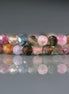 4mm Watermelon Tourmaline Beads - Faceted Round Natural Gemstone 15" Strand