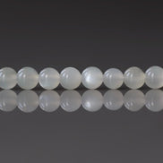 4mm AAA White Moonstone Smooth Beads 15