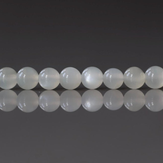 4mm AAA White Moonstone Smooth Beads 15" Gemstone Beads Beading Crafter Gift June Birthstone DIY Jewelry Seed Beads