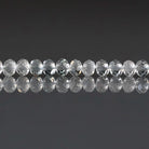 4mm White Topaz Beads - Faceted Rondelle Natural Gemstone 20 Pcs