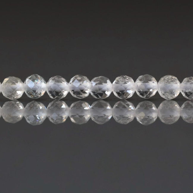 4mm AAA White Topaz Faceted Beads 15" Natural Topaz Clear Sparkly Gemstone Beads Beading Crafter Gift April Birthstone DIY Jewelry