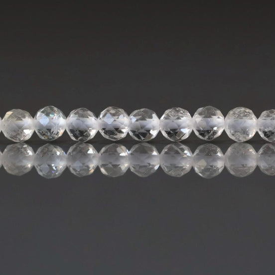 4mm AAA White Topaz Faceted Beads 15" Natural Topaz Clear Sparkly Gemstone Beads Beading Crafter Gift April Birthstone DIY Jewelry
