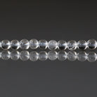 4mm White Topaz Beads - Smooth Round Natural Gemstone 15" Strand
