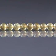 4mm Yellow Apatite Smooth Beads 15