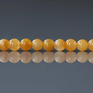 4mm Yellow Jade Smooth Beads 15