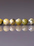 4mm Yellow Serpentine Lizardite Beads - Faceted Round Natural Gemstone 15" Strand