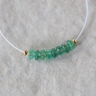 4mm Zambian Emerald Beads Smooth Rondelle 8 PCs Natural Emerald Gemstone for DIY Jewelry Making Earrings Supplies