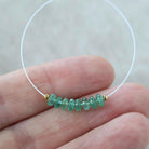 4mm Zambian Emerald Beads Smooth Rondelle 8 PCs Natural Emerald Gemstone for DIY Jewelry Making Earrings Supplies