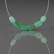 AAA Australian Chrysoprase Oval Beads Smooth 4x6mm 6 PCs Mint Green Genuine Gemstone Beads for Jewelry Making Beading Craft Gift Beads