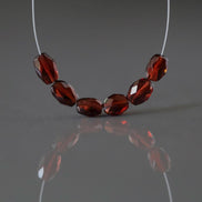 AAA Mozambique Garnet Oval Beads Faceted 4x6mm 6 Pcs Natural Gemstone DIY Jewelry Making Earrings Necklace January Birthstone