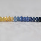 5.5mm AAA Multi Sapphire Beads Faceted Rondelle Colorful Sapphire Natural Gemstone for DIY Jewelry Making Supplies
