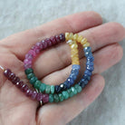 5.5mm AAA Multi Sapphire Beads Faceted Rondelle Colorful Sapphire Natural Gemstone for DIY Jewelry Making Supplies