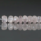5.5mm Morganite Beads - Faceted Rondelle Natural Gemstone 10 Pcs