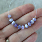 5.5mm Peruvian Purple Opal Beads Faceted Rondelle Natural Gemstone for DIY Jewelry Making Supplies