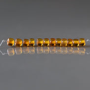 5mm 6mm Baltic Amber Beads Honey Amber Rondelle Beads Amber Golden Genuine Beads 12 Pcs
