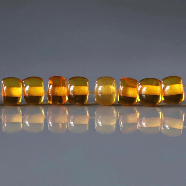5mm 6mm Baltic Amber Beads Honey Amber Rondelle Beads Amber Golden Genuine Beads 12 Pcs