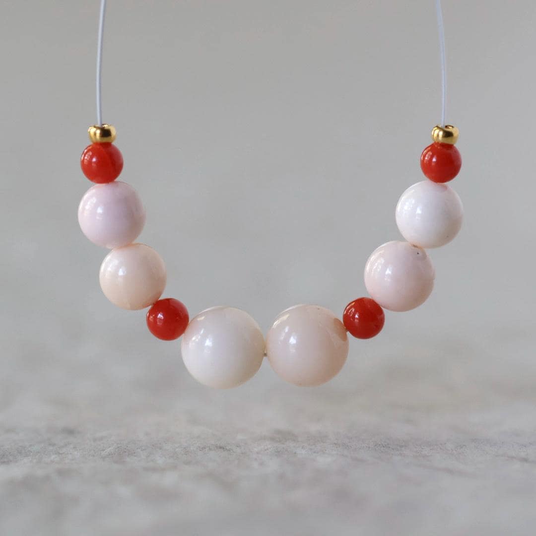 5-6mm Natural Angel Skin Italian Coral Beads Smooth Genuine Pink Red Coral Gemstone Beads for DIY Jewelry Making