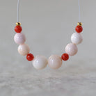 5-6mm Natural Angel Skin Italian Coral Beads Smooth Genuine Pink Red Coral Gemstone Beads for DIY Jewelry Making