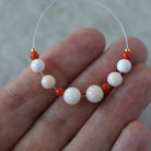 5-6mm Natural Angel Skin Italian Coral Beads Smooth Genuine Pink Red Coral Gemstone Beads for DIY Jewelry Making