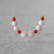 5-6mm Natural Angel Skin Italian Coral Beads Smooth Genuine Pink Red Coral Gemstone Beads for DIY Jewelry Making