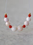 5-6mm Natural Angel Skin Italian Coral Beads Smooth Genuine Pink Red Coral Gemstone Beads for DIY Jewelry Making