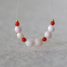 5-6mm Natural Angel Skin Italian Coral Beads Smooth Genuine Pink Red Coral Gemstone Beads for DIY Jewelry Making