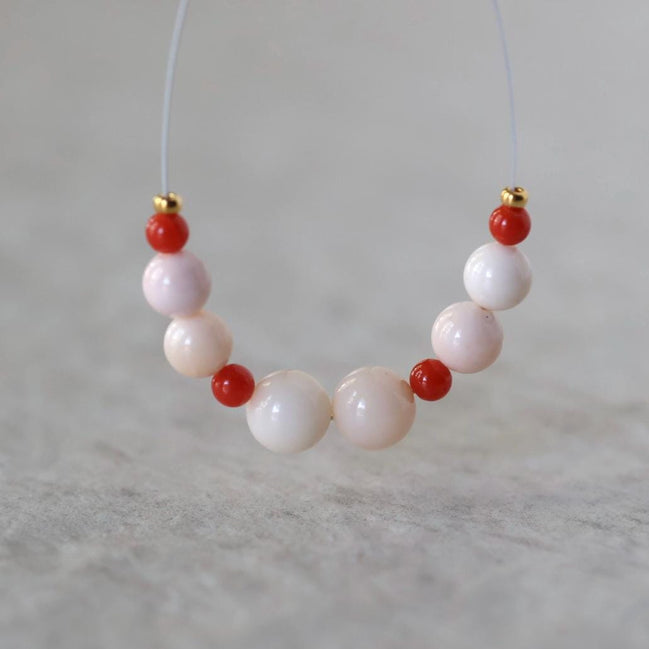 5-6mm Natural Angel Skin Italian Coral Beads Smooth Genuine Pink Red Coral Gemstone Beads for DIY Jewelry Making
