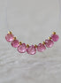 5-6mm Tiny Pink Tourmaline Briolette Beads Heart Drops Teardrops 7 PCs Natural Gemstone for DIY Jewelry Making Supplies Earrings