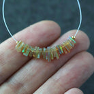 5-7mm AAA Ethiopian Disco Opal Chip Beads Natural Yellow Welo Opal Gemstones for DIY Jewelry Making