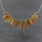 5-7mm AAA Ethiopian Disco Opal Chip Beads Natural Yellow Welo Opal Gemstones for DIY Jewelry Making
