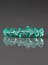 5-7mm Green Herkimer Diamond Beads - Round Natural Gemstone 6 Pcs