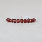 5mm 5.5mm Matte Mozambique Garnet Rondelle Beads Smooth 10 Pcs Natural Gemstone for DIY Jewelry Making Earrings Necklace