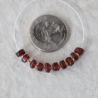 5mm 5.5mm Matte Mozambique Garnet Rondelle Beads Smooth 10 Pcs Natural Gemstone for DIY Jewelry Making Earrings Necklace