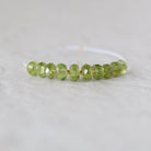 5mm 7mm AAA Peridot Rondelle Beads Faceted 10 Pcs Natural Green Gemstone for DIY Jewelry Making