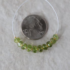 5mm 7mm AAA Peridot Rondelle Beads Faceted 10 Pcs Natural Green Gemstone for DIY Jewelry Making