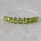 5mm 7mm AAA Peridot Rondelle Beads Faceted 10 Pcs Natural Green Gemstone for DIY Jewelry Making