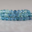 5mm AAA Blue Green Fluorite Faceted Beads Round 15" Natural Rare Gemstone for DIY Jewelry Making Supplies