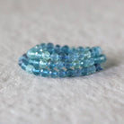 5mm AAA Blue Green Fluorite Faceted Beads Round 15" Natural Rare Gemstone for DIY Jewelry Making Supplies