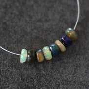 5mm AAA Ethiopian Disco Opal Beads Faceted Rondelle Natural Welo Opal Gemstone For DIY Jewelry Making Supplies