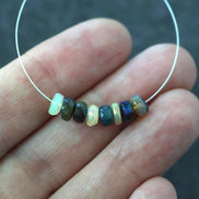 5mm AAA Ethiopian Disco Opal Beads Faceted Rondelle Natural Welo Opal Gemstone For DIY Jewelry Making Supplies