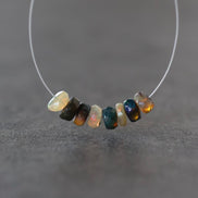 5mm AAA Ethiopian Disco Opal Beads Faceted Rondelle Natural Welo Opal Gemstone For DIY Jewelry Making Supplies