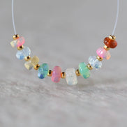 5mm AAA Ethiopian Pastel Opal Beads Teardrops Smooth Rondelle Disco Welo Opal For DIY Jewelry Making Supplies