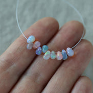 5mm AAA Ethiopian Pastel Opal Drop Beads Teardrops Natural Disco Welo Opal Briolette For DIY Jewelry Making Earrings