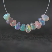 5mm AAA Ethiopian Pastel Opal Drop Beads Teardrops Natural Disco Welo Opal Briolette For DIY Jewelry Making Earrings