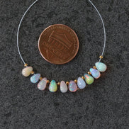 5mm AAA Ethiopian Pastel Opal Drop Beads Teardrops Natural Disco Welo Opal Briolette For DIY Jewelry Making Earrings