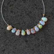 5mm AAA Ethiopian Pastel Opal Drop Beads Teardrops Natural Disco Welo Opal Briolette For DIY Jewelry Making Earrings
