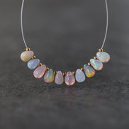 5mm AAA Ethiopian Pastel Opal Drop Beads Teardrops Natural Disco Welo Opal Briolette For DIY Jewelry Making Earrings